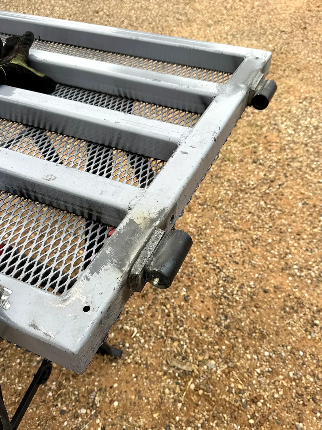 Trailer ramp gate repair built by JT Custom Fab